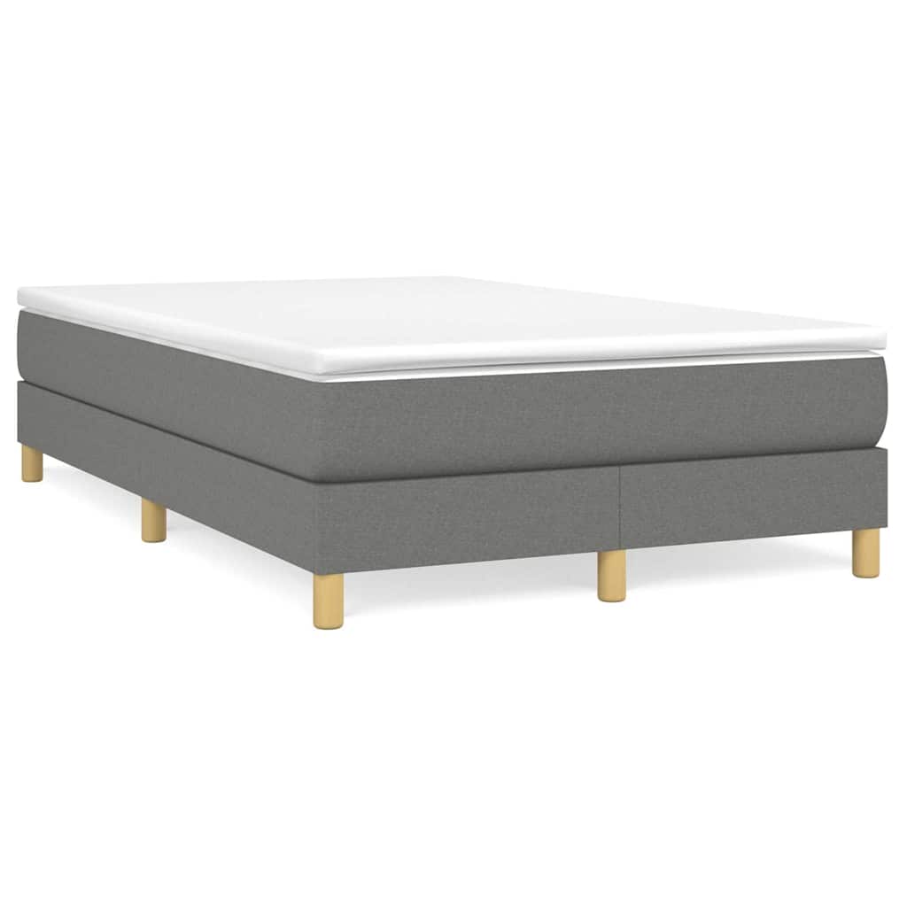 Vidaxl boxspring bed 120x200 cm stof donkergrijs