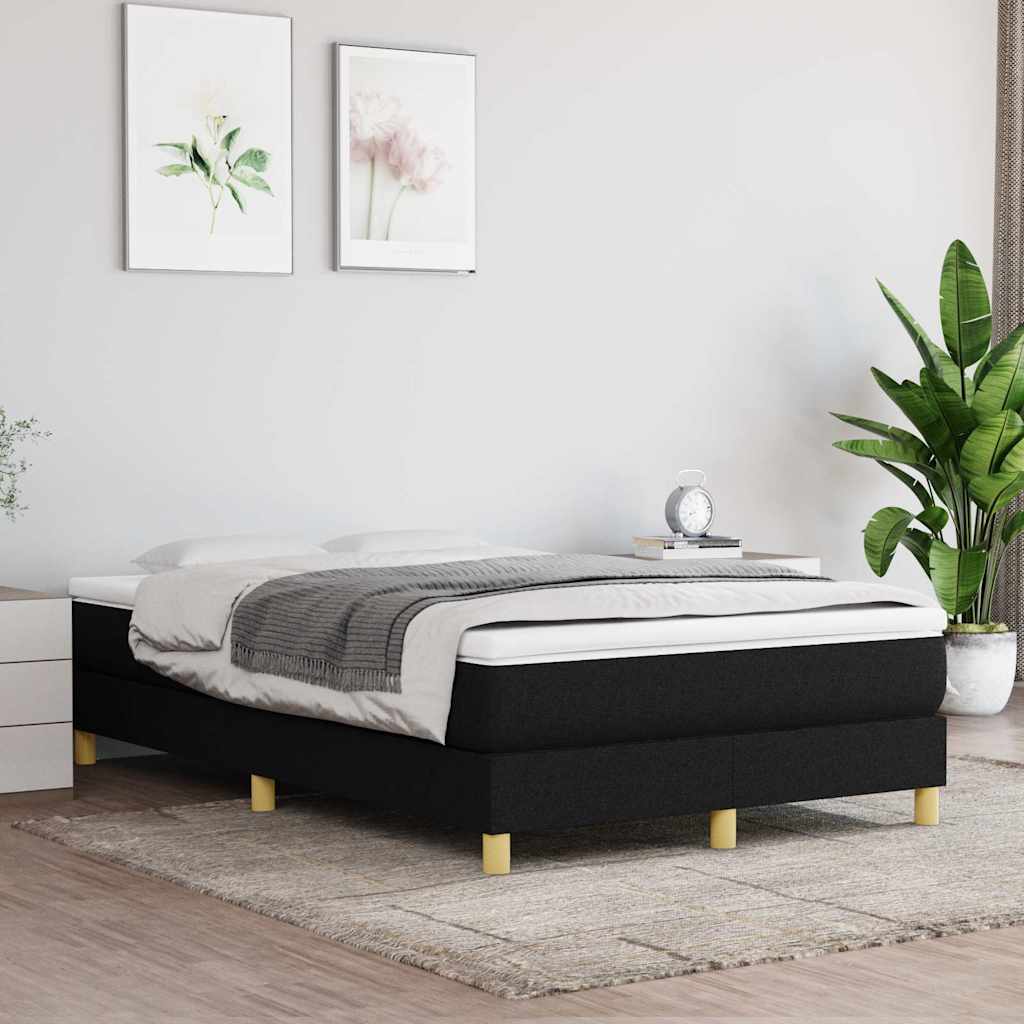 Vidaxl boxspring bed 120x200 cm stof zwart