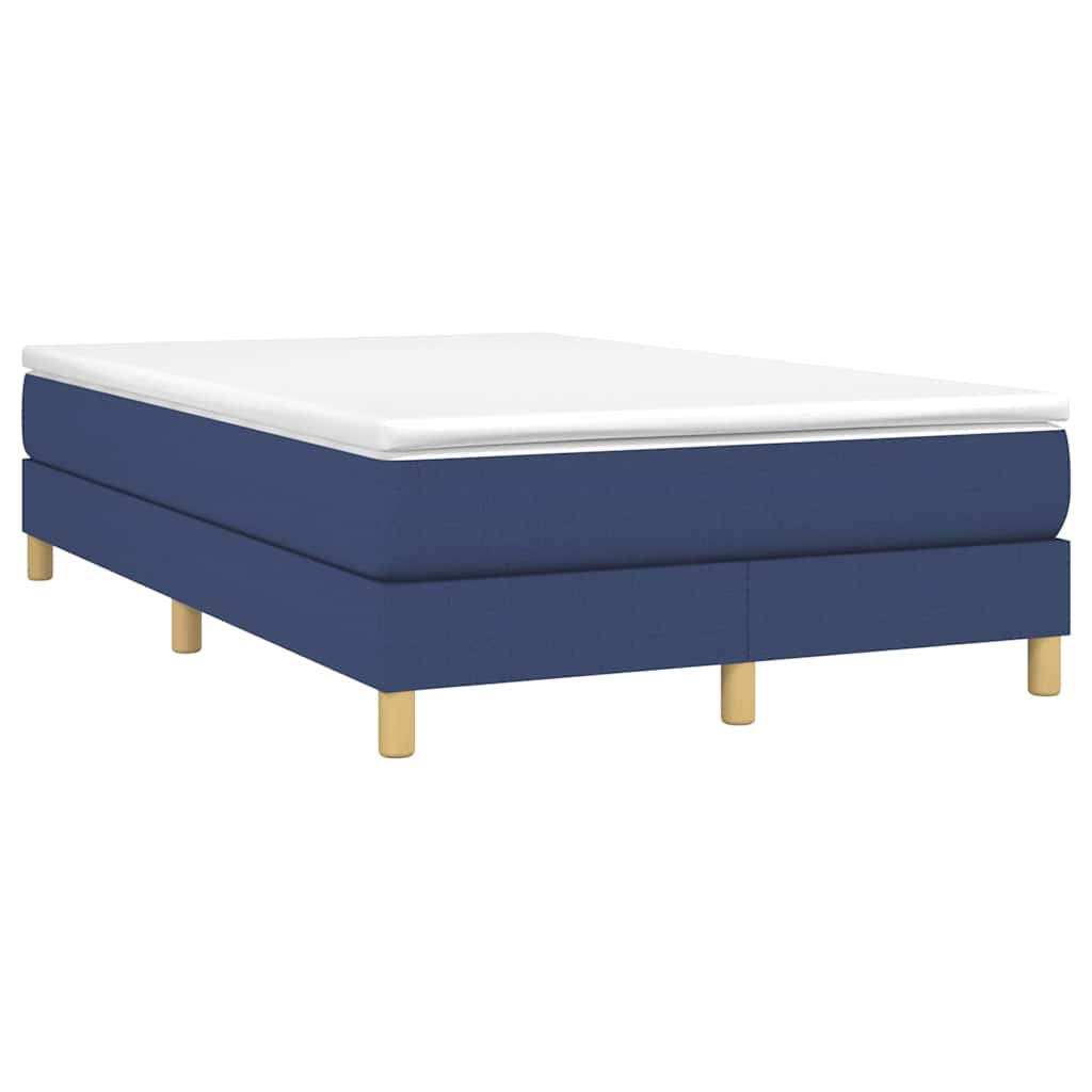 Vidaxl boxspring bed 120x200 cm stof blauw