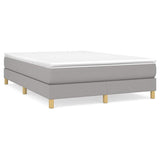 Vidaxl boxspring bed stof lichtgrijs 140x190 cm