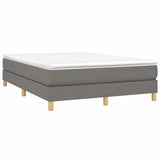 Vidaxl boxspring bed stof donkergrijs 140x190 cm