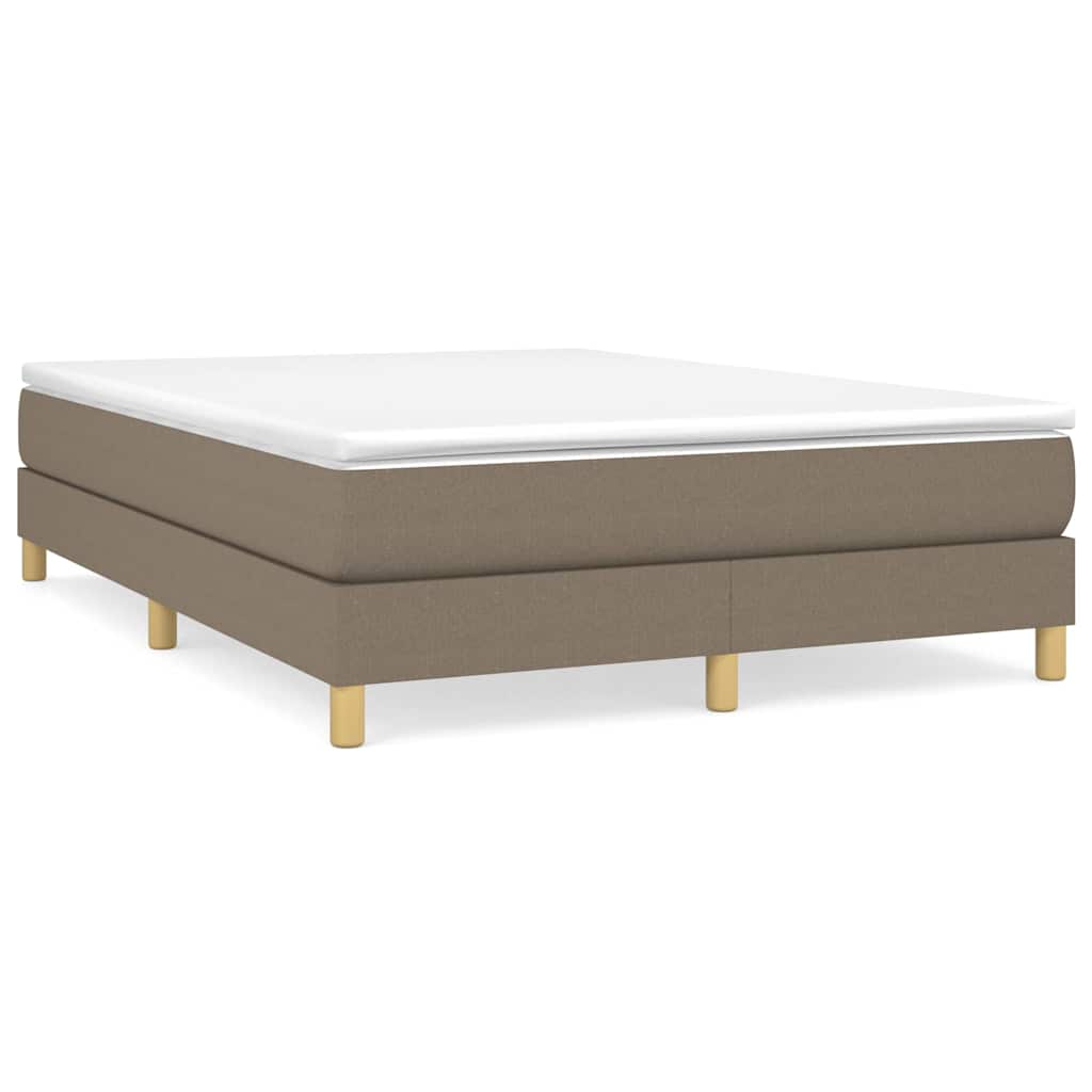 Vidaxl boxspring bed stof taupe 140x190 cm
