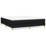 Vidaxl boxspring bed stof zwart 160x200 cm