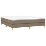 Vidaxl boxspring bed stof taupe 160x200 cm