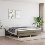 Vidaxl boxspring bed stof taupe 160x200 cm