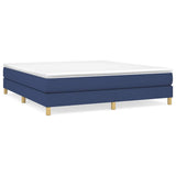 Vidaxl boxspring bed stof blauw 160x200 cm