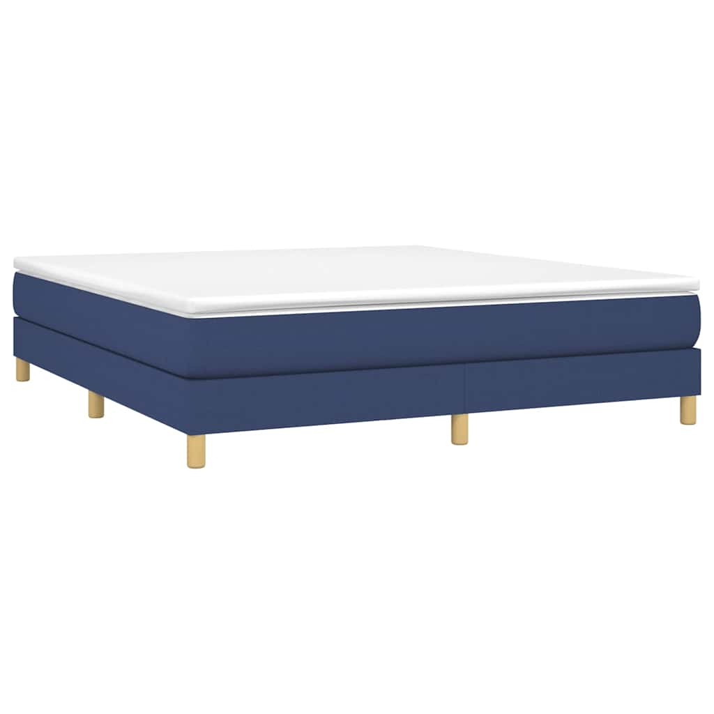 Vidaxl boxspring bed stof blauw 160x200 cm