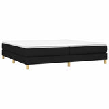 Vidaxl boxspring bed stof zwart 200x200 cm
