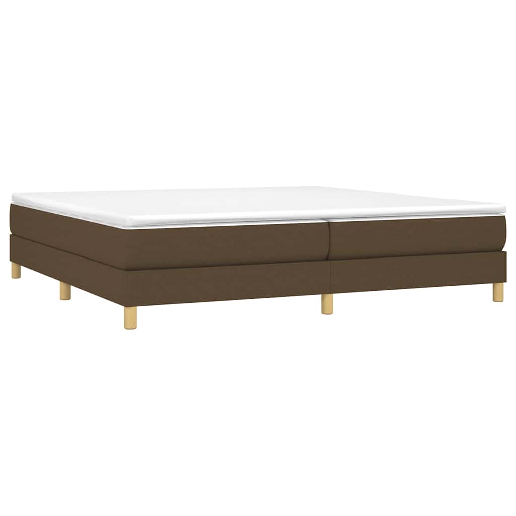 Vidaxl boxspring bed stof donkerbruin 200x200 cm