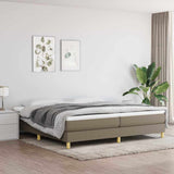 Vidaxl boxspring bed stof taupe 200x200 cm
