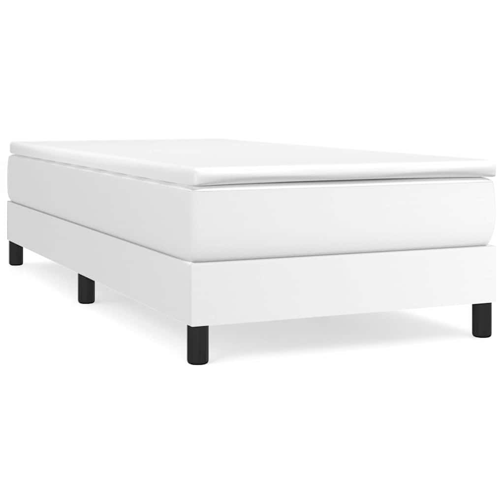 Vidaxl boxspring bed kunstleer wit 80x200 cm