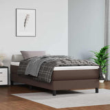 Vidaxl boxspring bed kunstleer bruin 80x200 cm