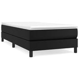 Vidaxl boxspring bed kunstleer zwart 90x190 cm