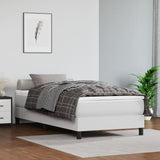 Vidaxl boxspring bed kunstleer wit 90x190 cm