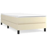 Vidaxl boxspring bed kunstleer crèmekleurig 100x200 cm
