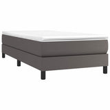 Vidaxl boxspring bed kunstleer grijs 100x200 cm