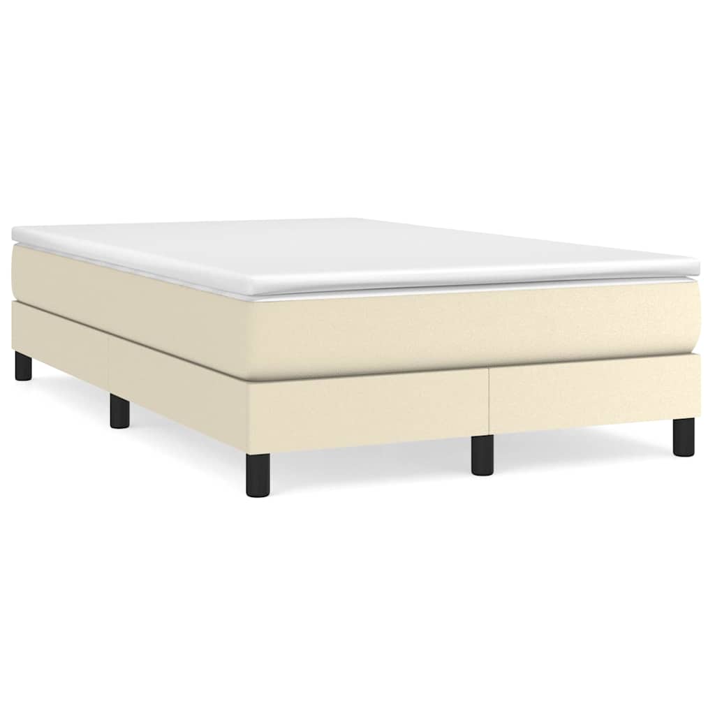 Vidaxl boxspring bed kunstleer crèmekleurig 120x200 cm
