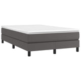 Vidaxl boxspring bed kunstleer grijs 120x200 cm