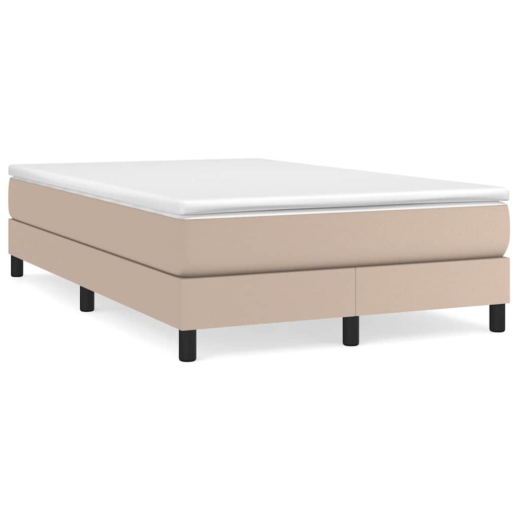 Vidaxl boxspring bed kunstleer cappuccinokleurig 120x200 cm