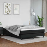 Vidaxl boxspring bed kunstleer zwart 140x190 cm