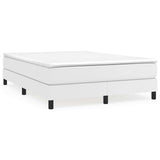 Vidaxl boxspring bed kunstleer wit 140x190 cm