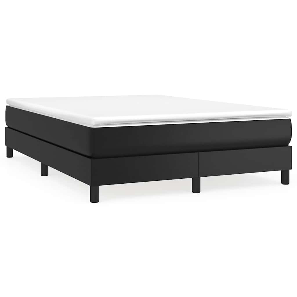 Vidaxl boxspring bed kunstleer zwart 140x200 cm