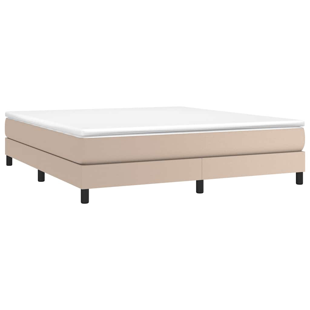 Vidaxl boxspring bed kunstleer cappuccinokleurig 160x200 cm