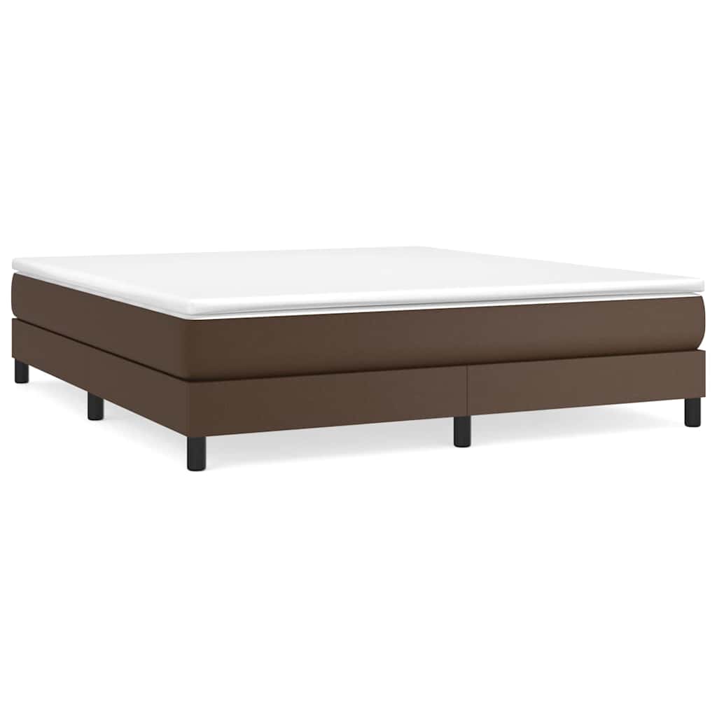 Vidaxl boxspring bed kunstleer bruin 180x200 cm