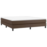 Vidaxl boxspring bed kunstleer bruin 180x200 cm