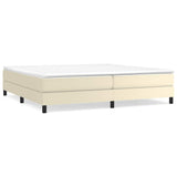 Vidaxl boxspring bed kunstleer crèmekleurig 200x200 cm