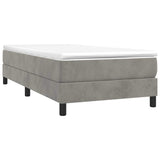 Vidaxl boxspring bed 80x200 cm fluweel lichtgrijs