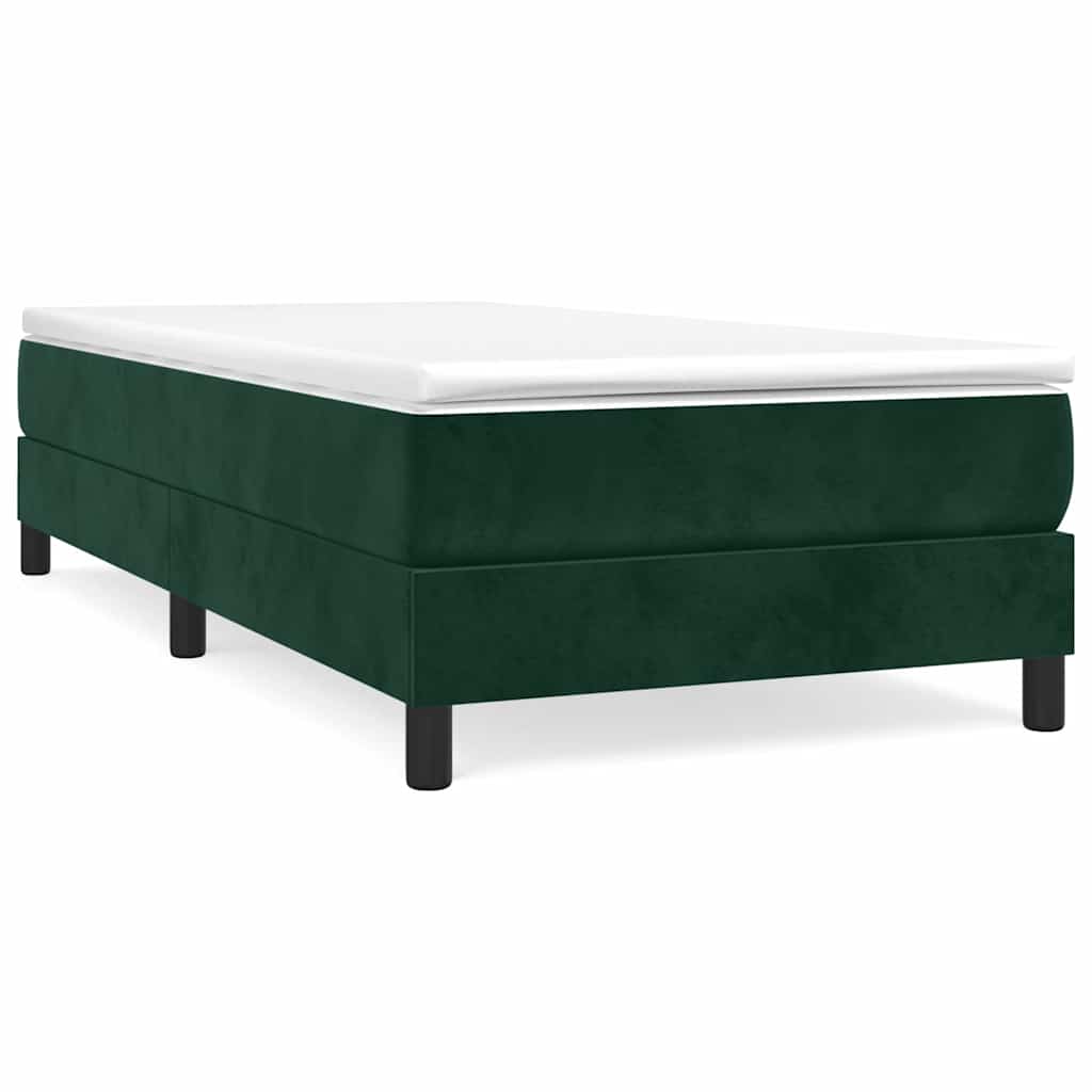 Vidaxl boxspring bed 80x200 cm fluweel donkergroen