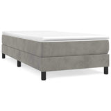 Vidaxl boxspring bed 90x190 cm fluweel lichtgrijs