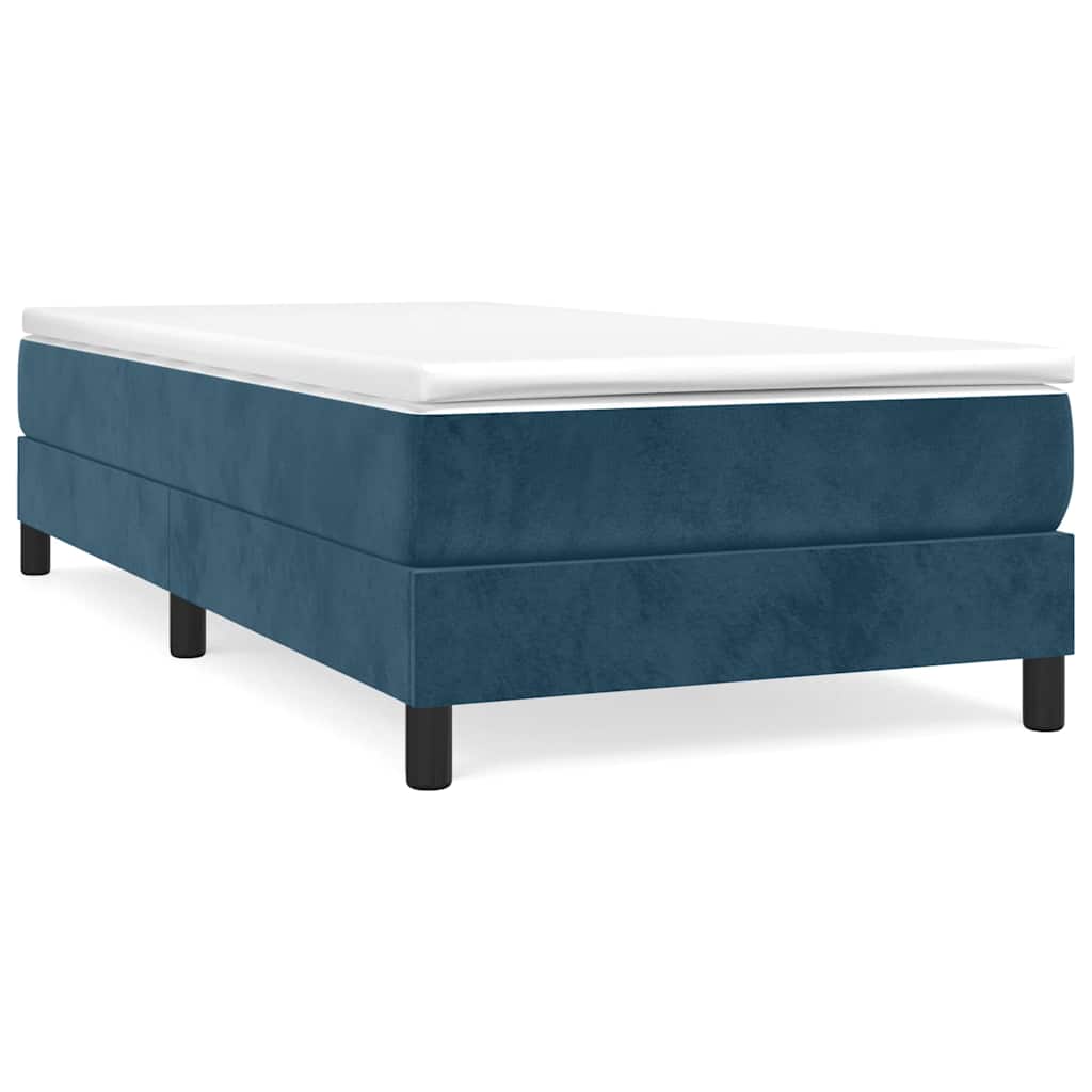 Vidaxl boxspring bed 90x190 cm fluweel donkerblauw