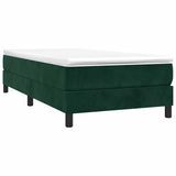 Vidaxl boxspring bed 90x200 cm fluweel donkergroen