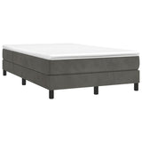 Vidaxl boxspring bed 120x200 cm fluweel donkergrijs