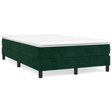 Vidaxl boxspring bed 120x200 cm fluweel donkergroen