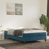 Vidaxl boxspring bed 120x200 cm fluweel donkerblauw