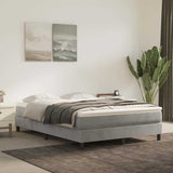 Vidaxl boxspring bed 140x190 cm fluweel lichtgrijs