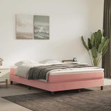 Vidaxl boxspring bed fluweel roze 140x190 cm
