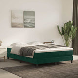 Vidaxl boxspring bed 140x200 cm fluweel donkergroen