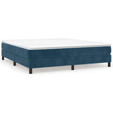 Vidaxl boxspring bed 180x200 cm fluweel donkerblauw