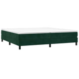 Vidaxl boxspring bed 200x200 cm fluweel donkergroen