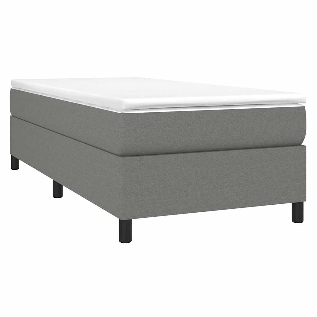 Vidaxl boxspring bed 90x190 cm stof donkergrijs