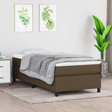 Vidaxl boxspring bed 90x190 cm stof donkerbruin