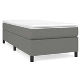 Vidaxl boxspring bed 90x200 cm stof donkergrijs