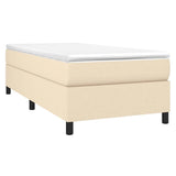 Vidaxl boxspring bed 90x200 cm stof crèmekleurig