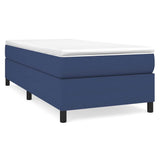 Vidaxl boxspring bed 90x200 cm stof blauw
