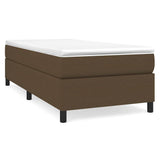Vidaxl boxspring bed 100x200 cm stof donkerbruin