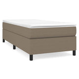 Vidaxl boxspring bed 100x200 cm stof taupe